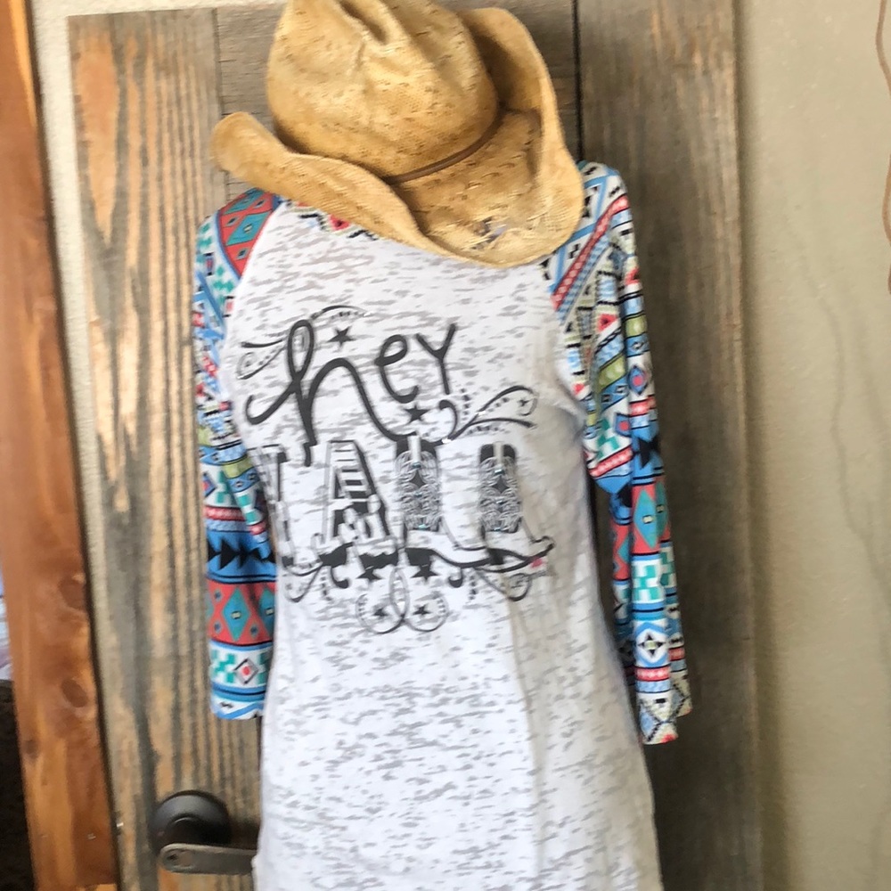 Graphic Basebal style Tee
